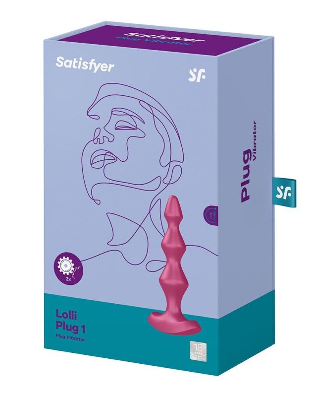 Анальний стимулятор-намистини з двома моторами Satisfyer Lolli-Plug 1