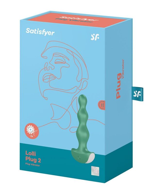 Анальний стимулятор-намистини з двома моторами Satisfyer Lolli-Plug 2