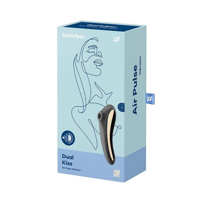 Вакуумний стимулятор із вібрацією Satisfyer Dual Kiss