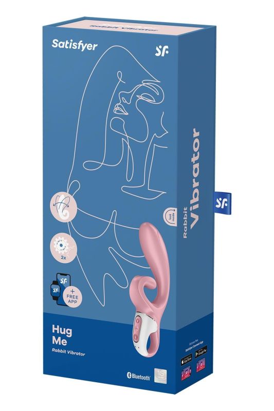 Смарт вібратор-кролик Satisfyer Hug Me