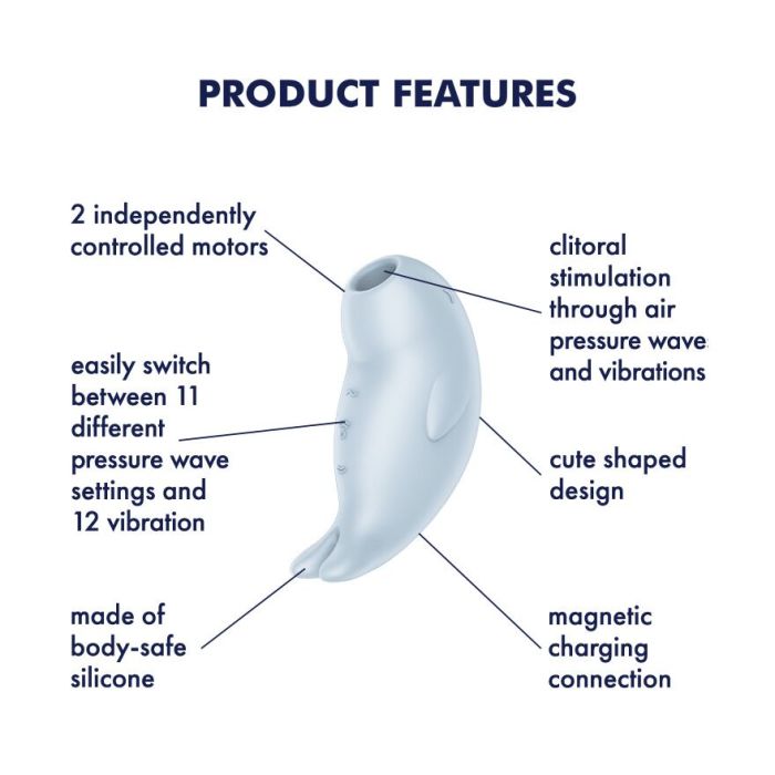 Вакуумний кліторальний стимулятор з вібрацією Satisfyer Seal You Soon