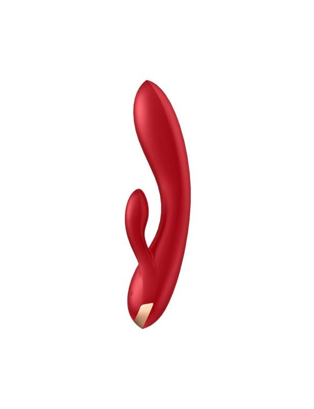 Смарт вібратор кролик із подвійним відростком Satisfyer Double Flex