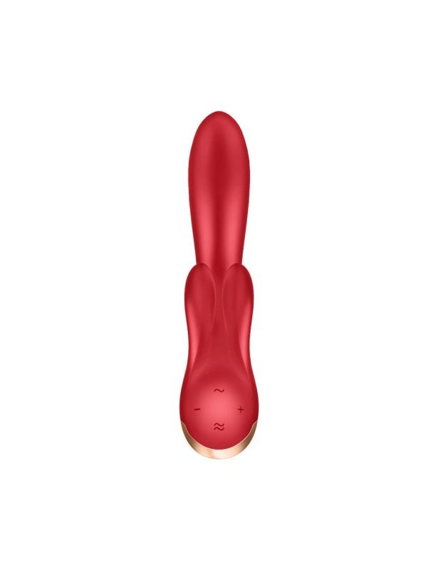 Смарт вібратор кролик із подвійним відростком Satisfyer Double Flex