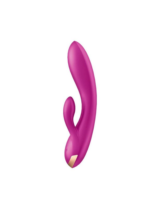Смарт вібратор кролик із подвійним відростком Satisfyer Double Flex